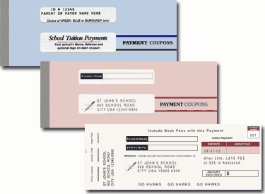 School Tuition Payment Coupon Books