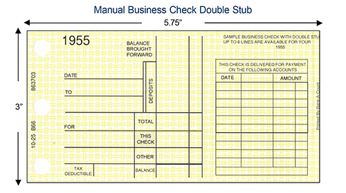 Manual check double stub example