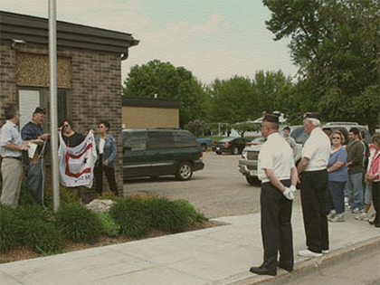 Bank-A-Count raises Blue Star Flag