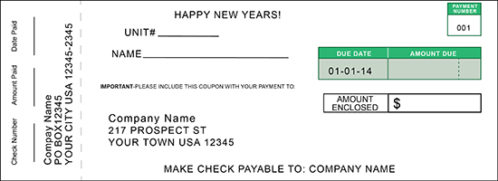 Generic Coupon Books For Fee Payments