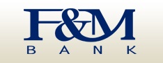 F & M Bank logo