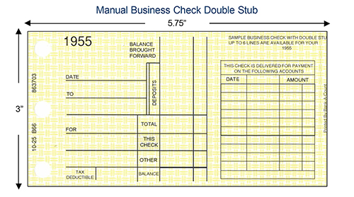 Manual Business Checks For Less Walmart