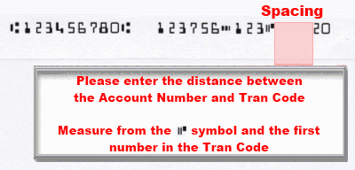 Tran Code Spacing