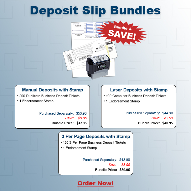 Deposit Slip Bundle