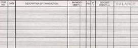 Personal Checkbook Register Personal Checkbook Registers
