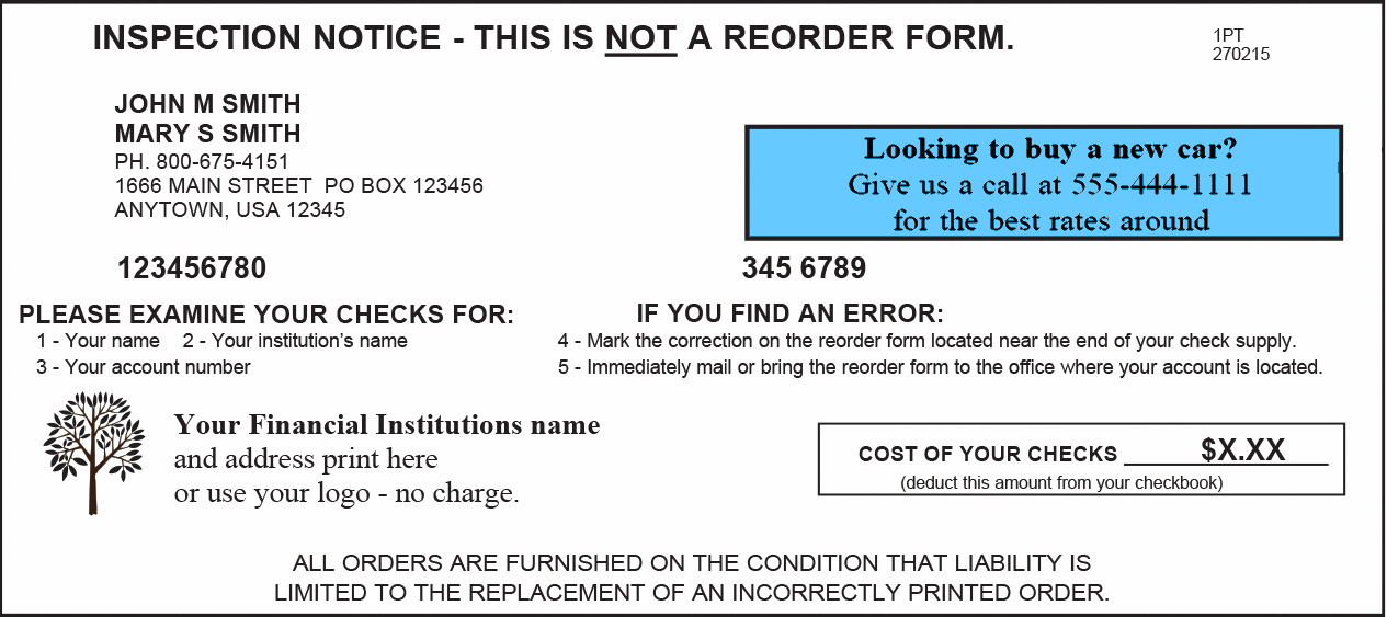 Inspection Notice Marketing Message