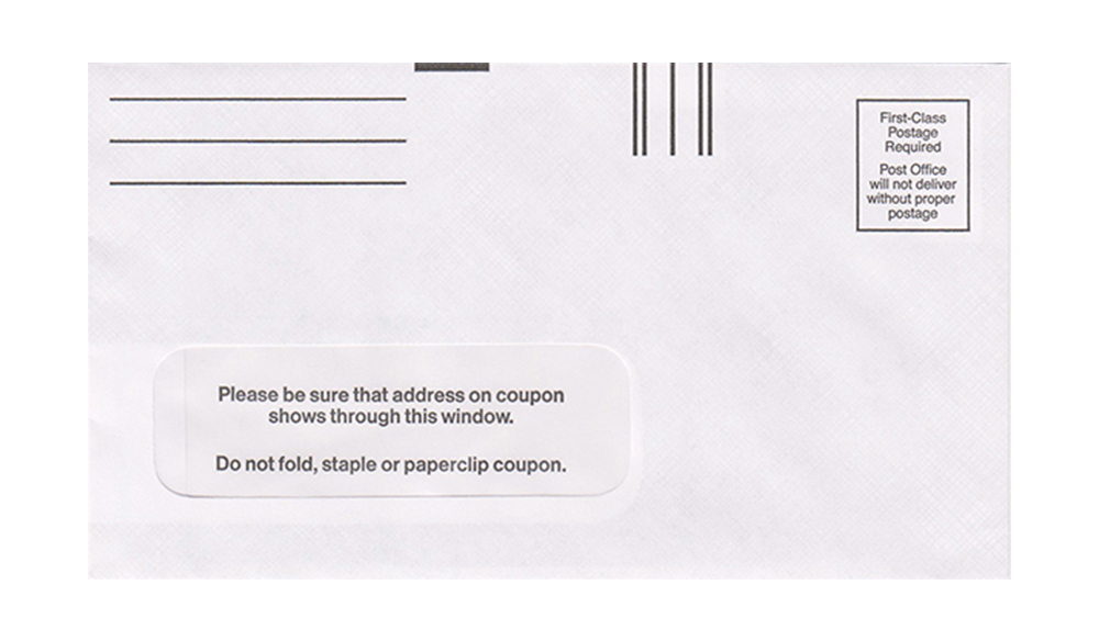 Payment Coupon Reply Envelope