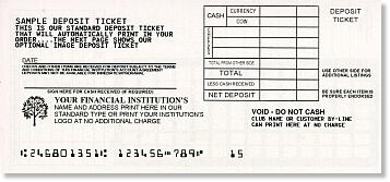 Standard Deposit Tickets Standard Deposit Tickets