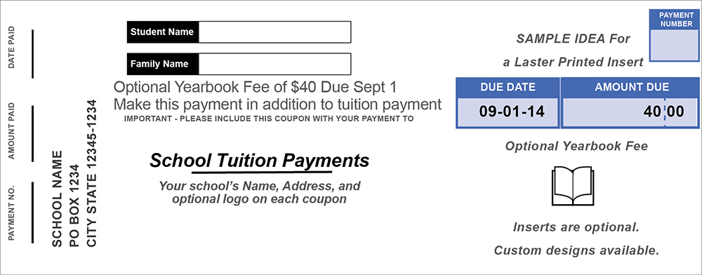 Generic Tuition Coupon Inserts Generic Tuition Coupon Inserts